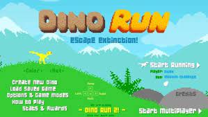 Programmatically generated dinos inspired by the dino runner from